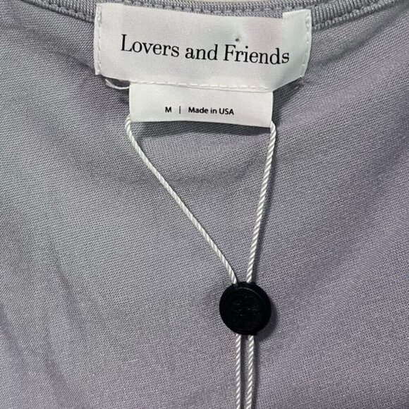 Lovers and Friends Gray Long Sleeve Tie Cuff Romper Size M NWT - Picture 7 of 15